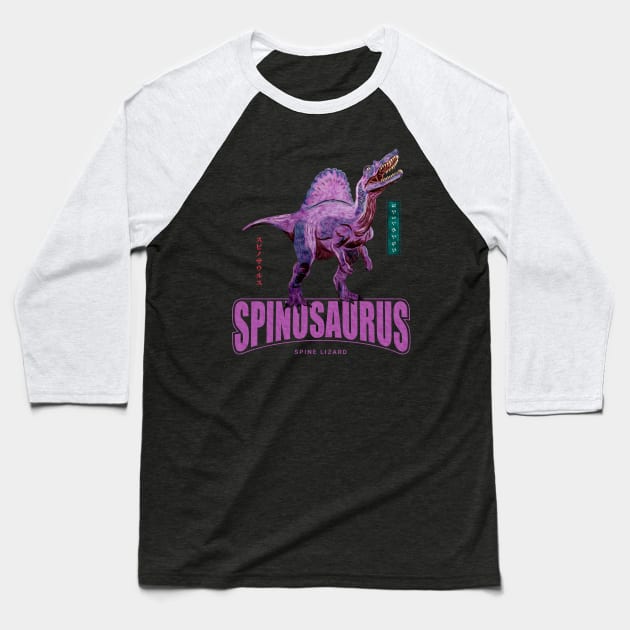 Spinosaurus Baseball T-Shirt by Thor Reyes